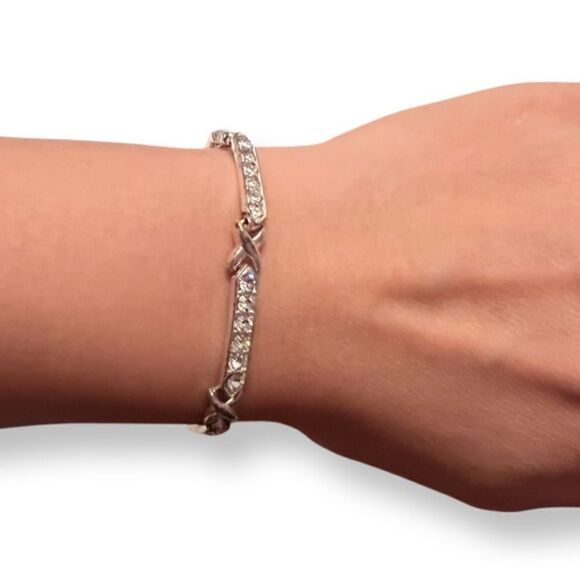 Vintage Napier Cubic Zirconia Tennis Bracelet - Picture 2 of 3